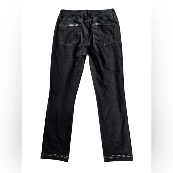 Frame Women’s Le High Straight leg Studded Black Jeans Size 29 - Picture 6 of 7